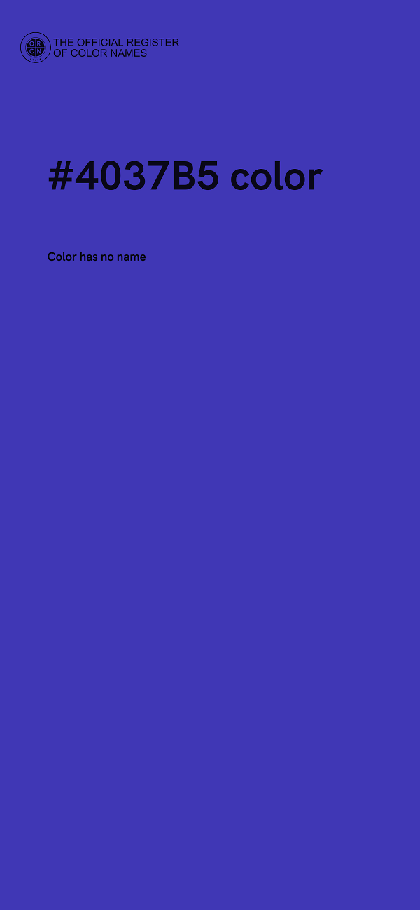 #4037B5 color image