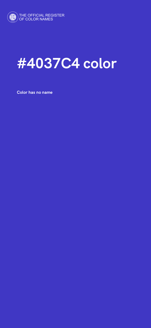 #4037C4 color image