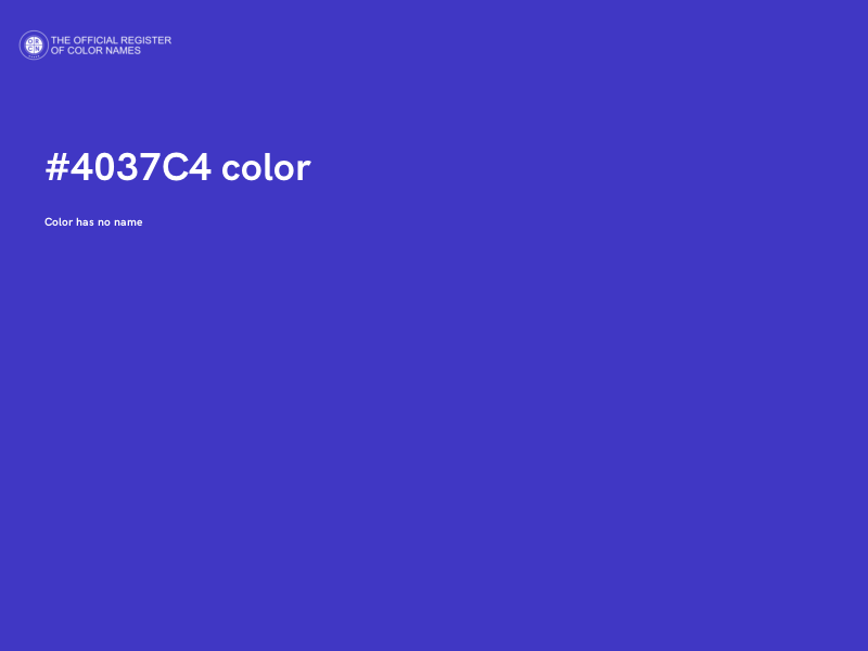 #4037C4 color image