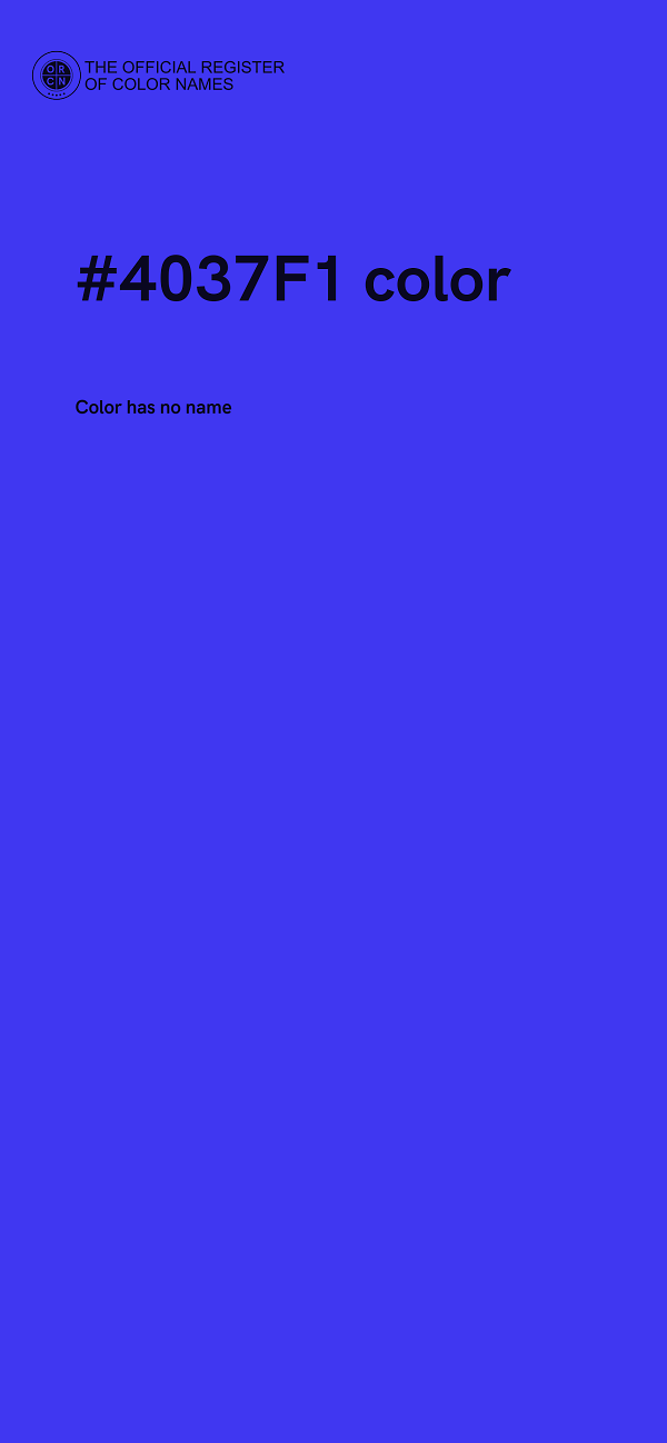 #4037F1 color image