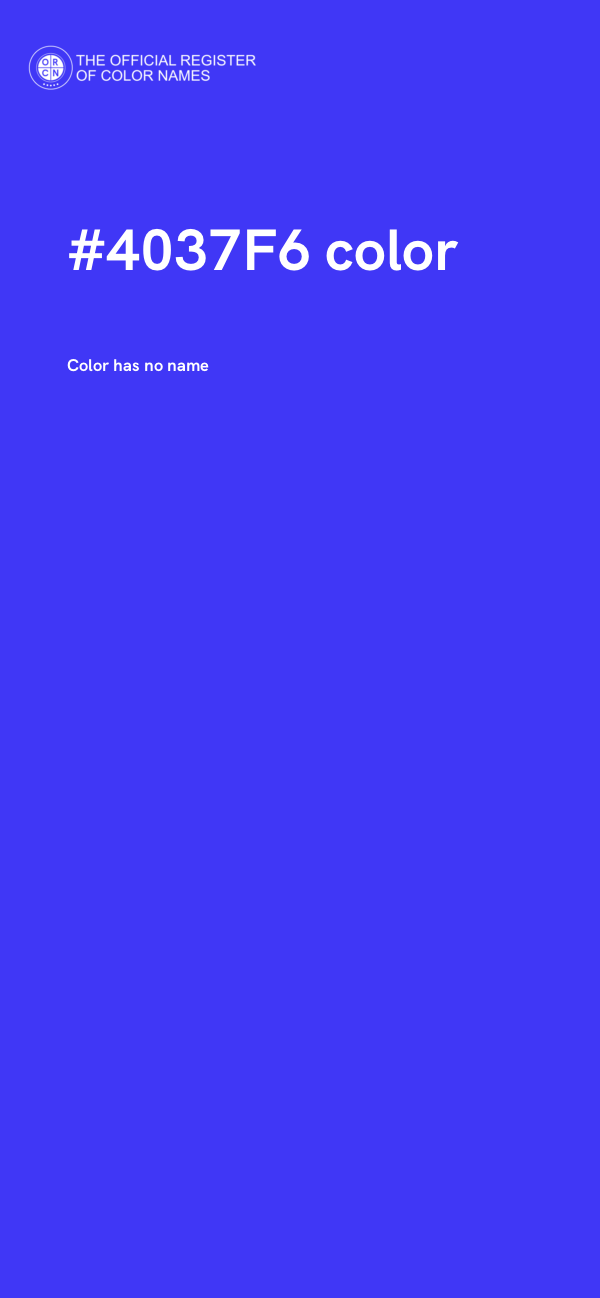#4037F6 color image