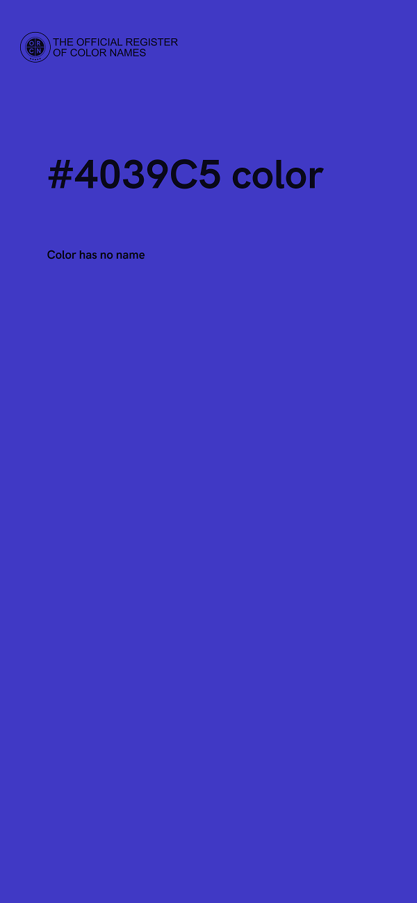 #4039C5 color image