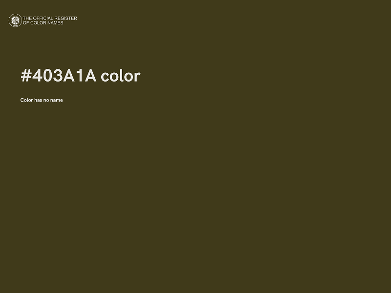 #403A1A color image