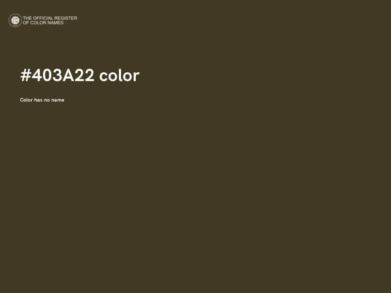 #403A22 color image