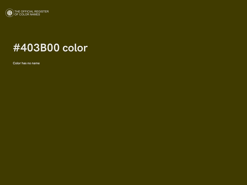 #403B00 color image