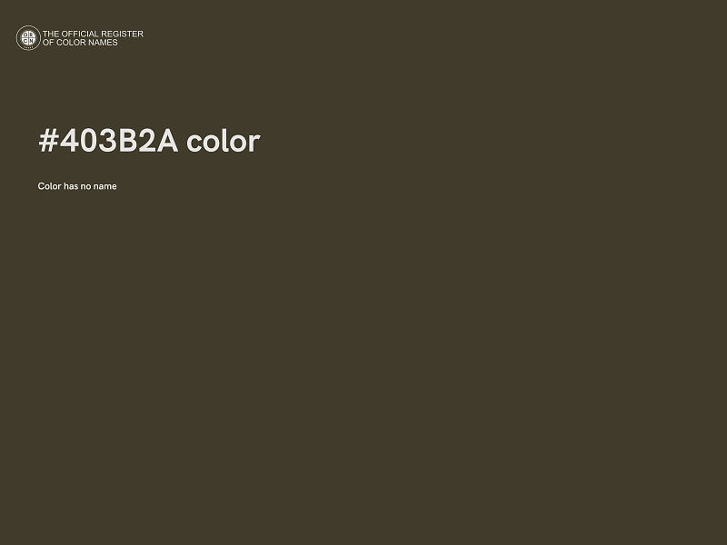 #403B2A color image