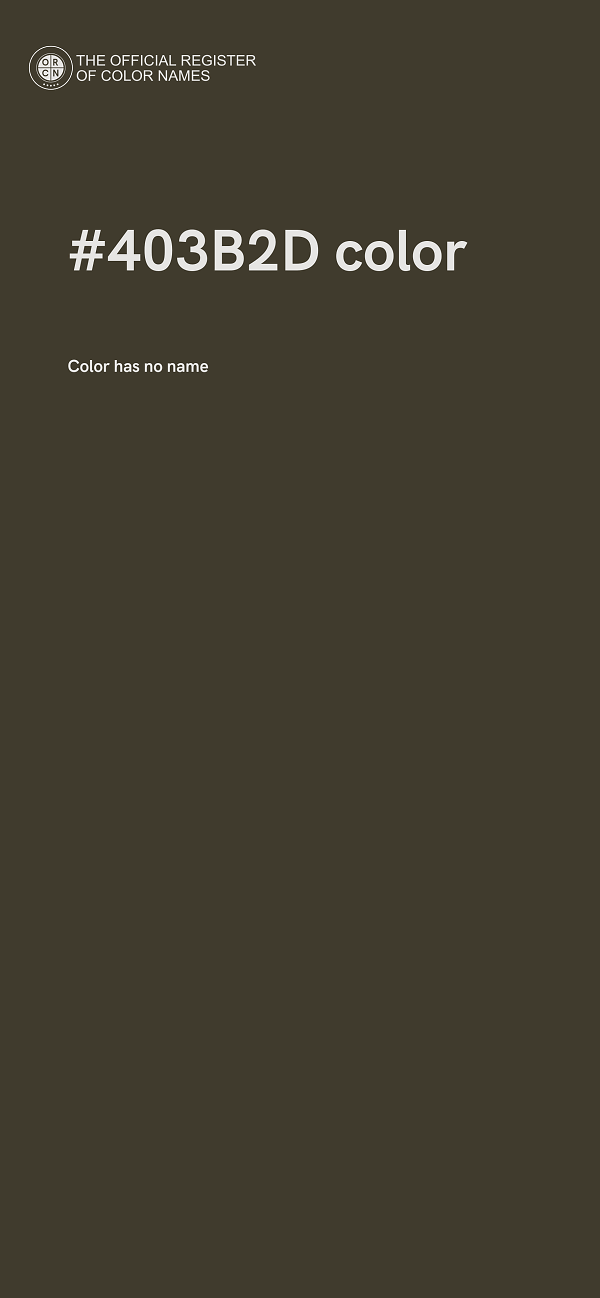 #403B2D color image