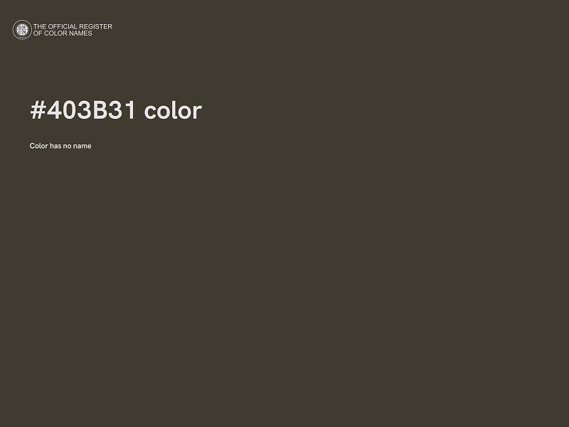 #403B31 color image