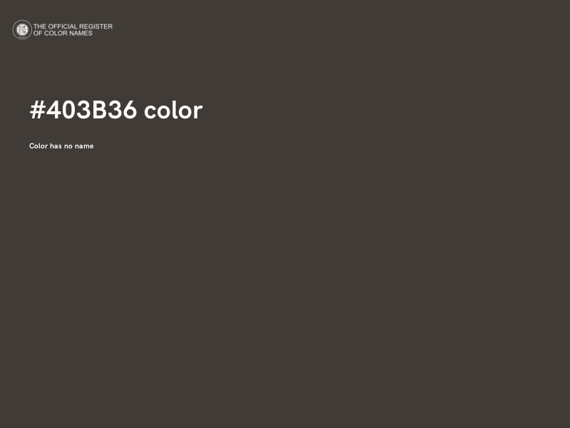 #403B36 color image