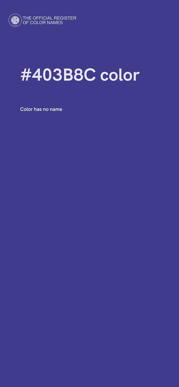 #403B8C color image