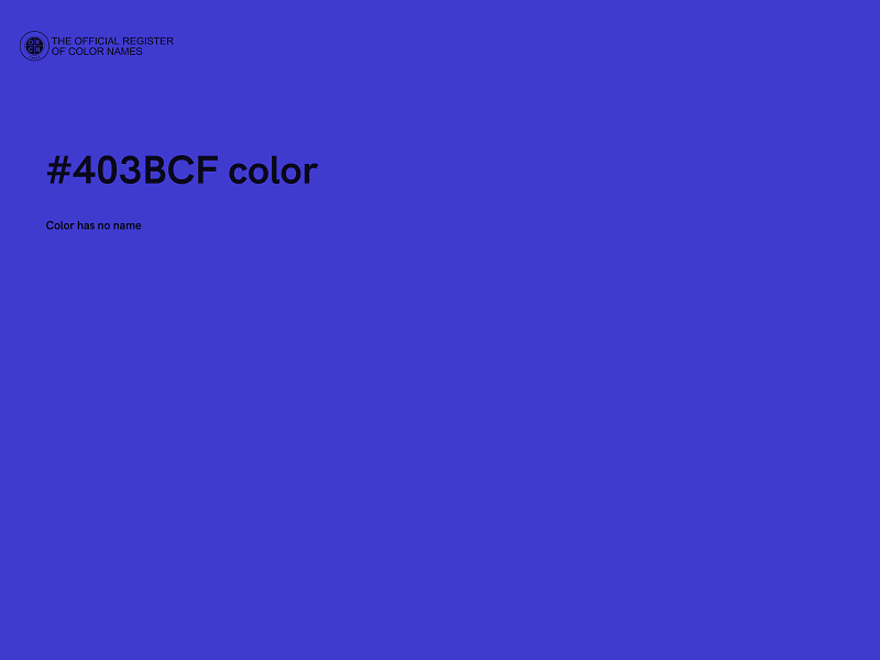 #403BCF color image