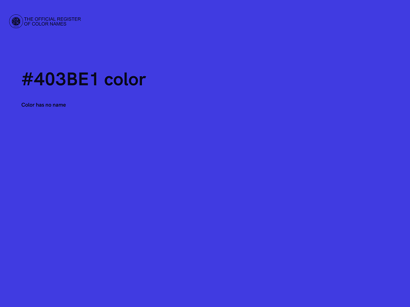 #403BE1 color image