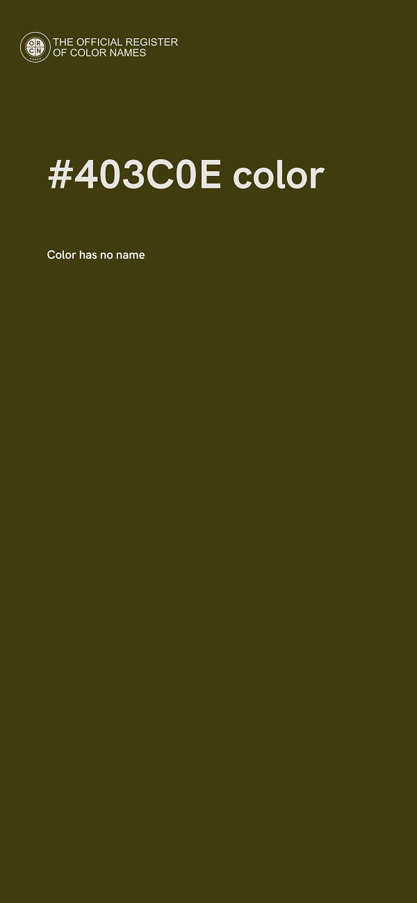 #403C0E color image