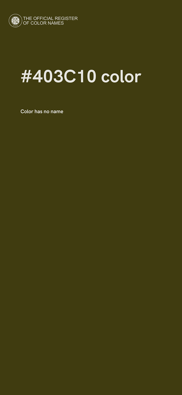 #403C10 color image