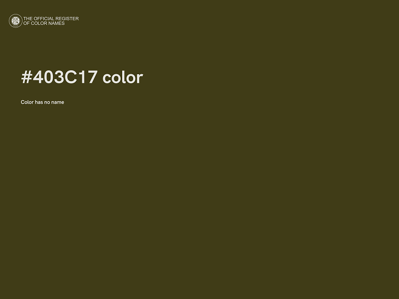 #403C17 color image