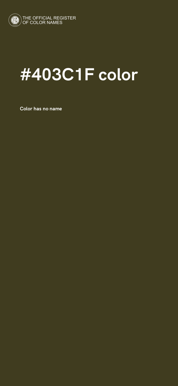 #403C1F color image