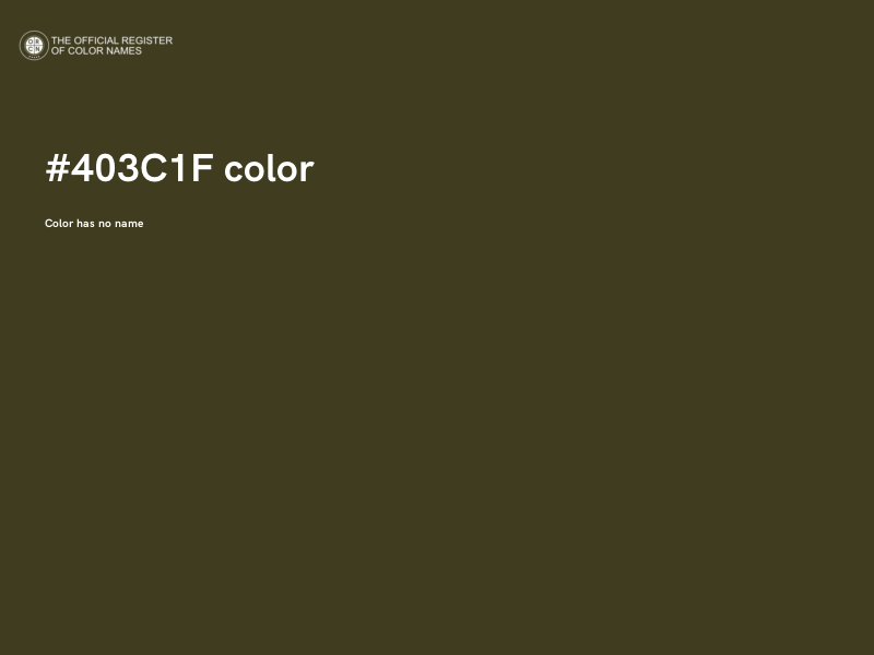 #403C1F color image