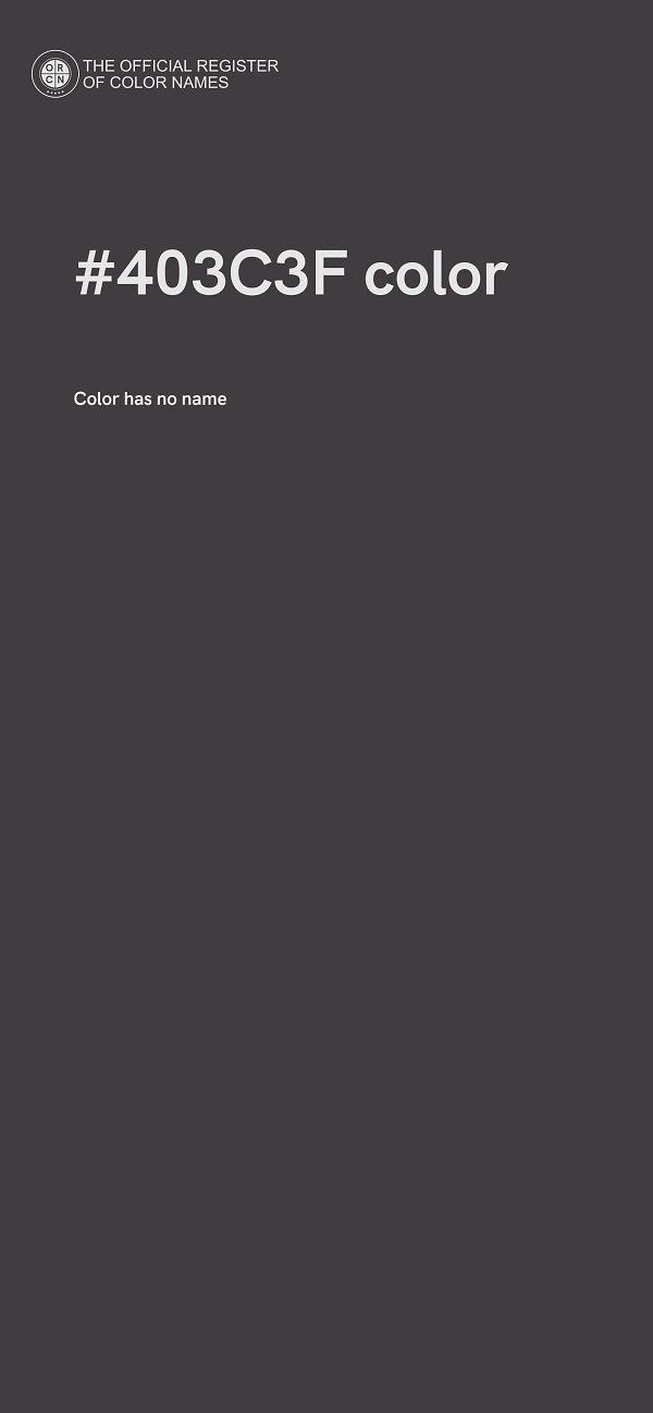 #403C3F color image