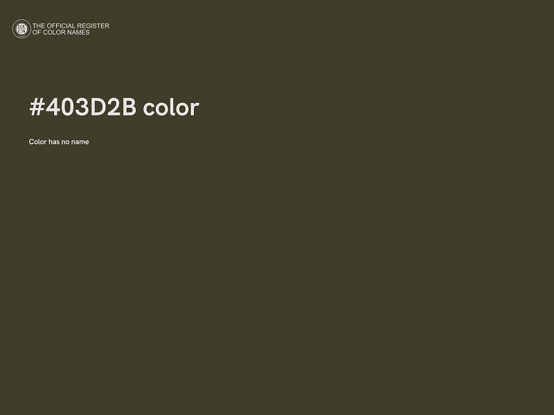 #403D2B color image