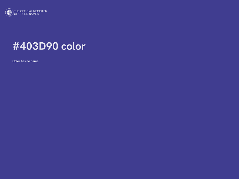 #403D90 color image