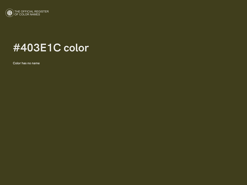 #403E1C color image