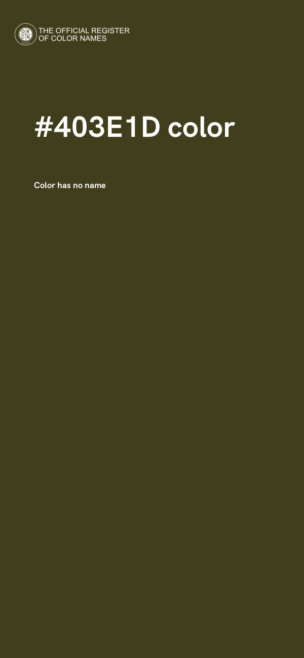 #403E1D color image