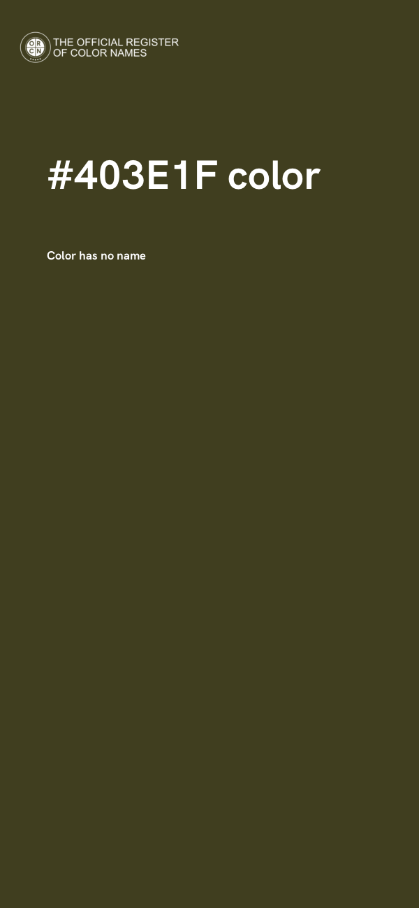 #403E1F color image