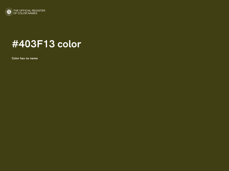 #403F13 color image