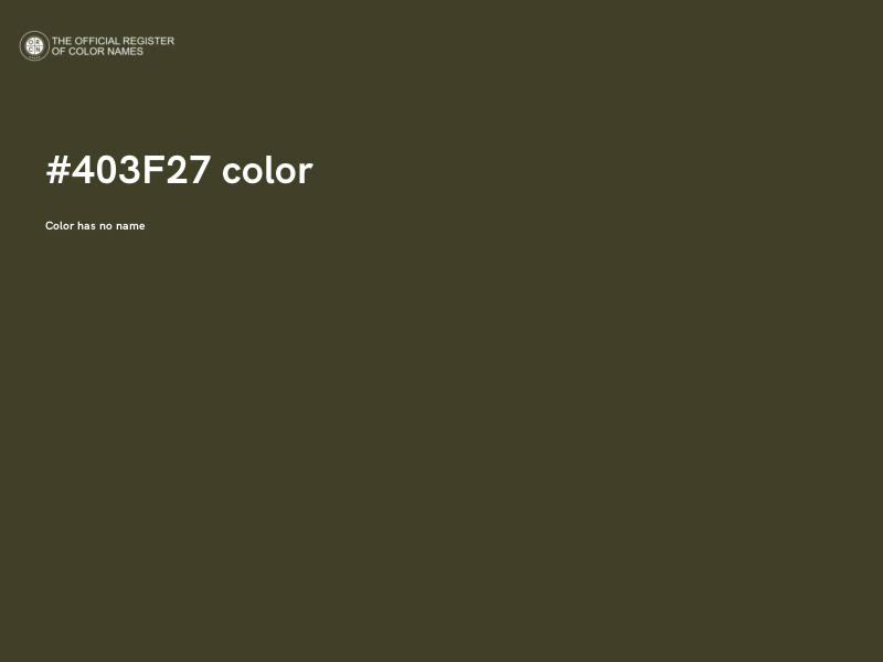 #403F27 color image