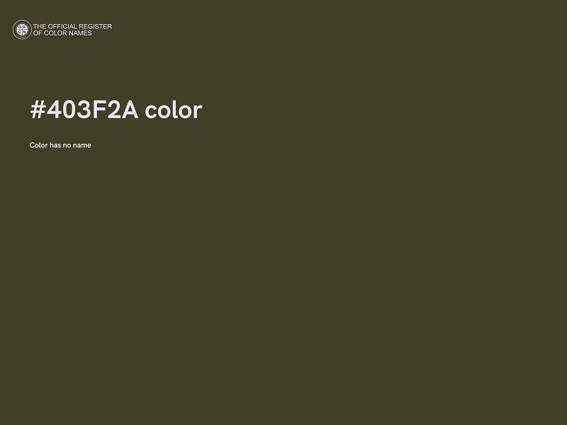 #403F2A color image