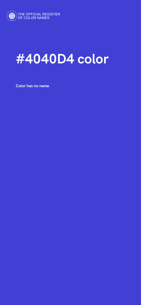 #4040D4 color image