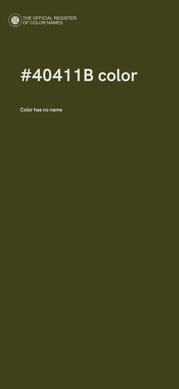 #40411B color image