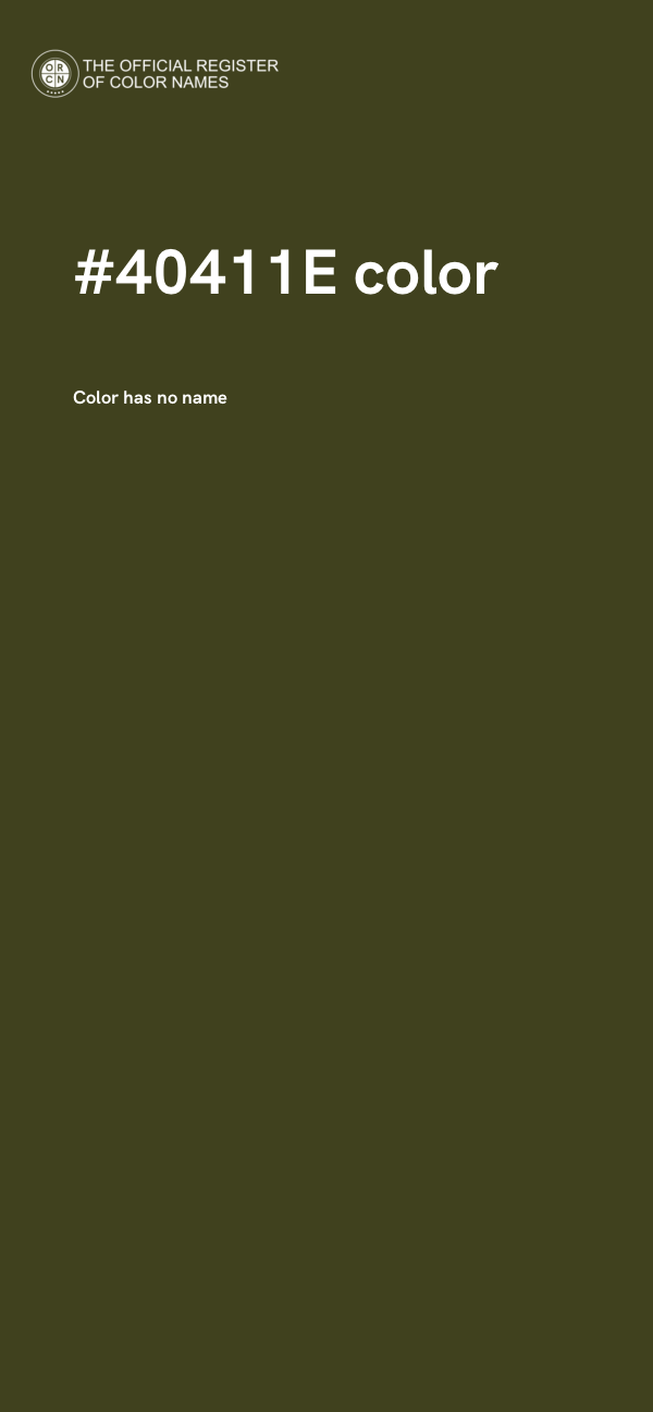 #40411E color image