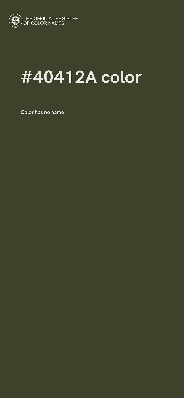 #40412A color image