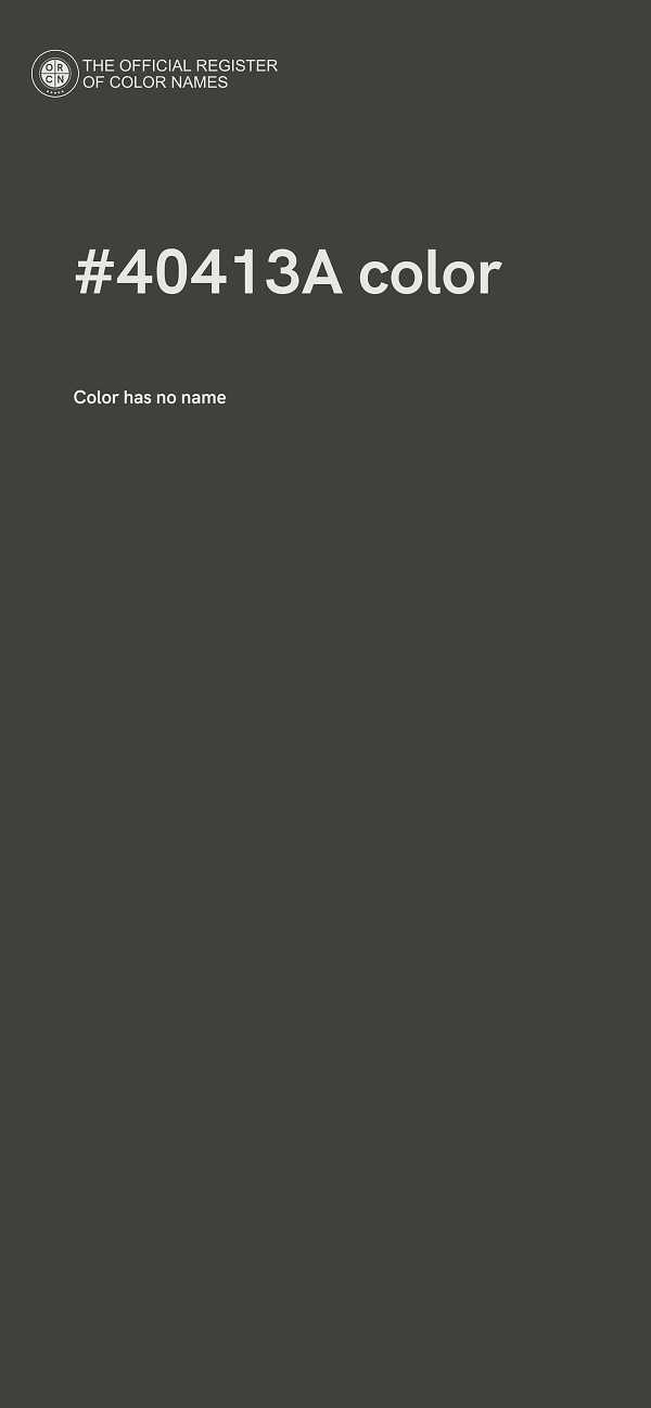#40413A color image