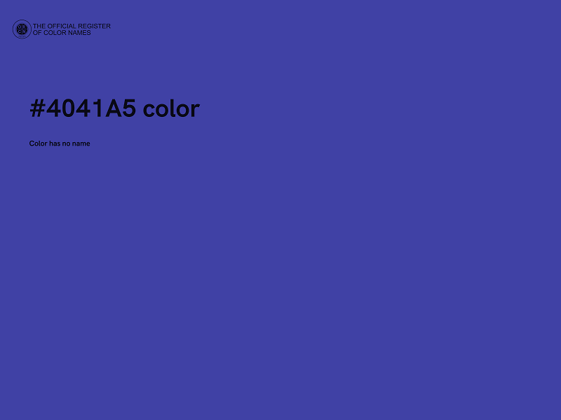 #4041A5 color image