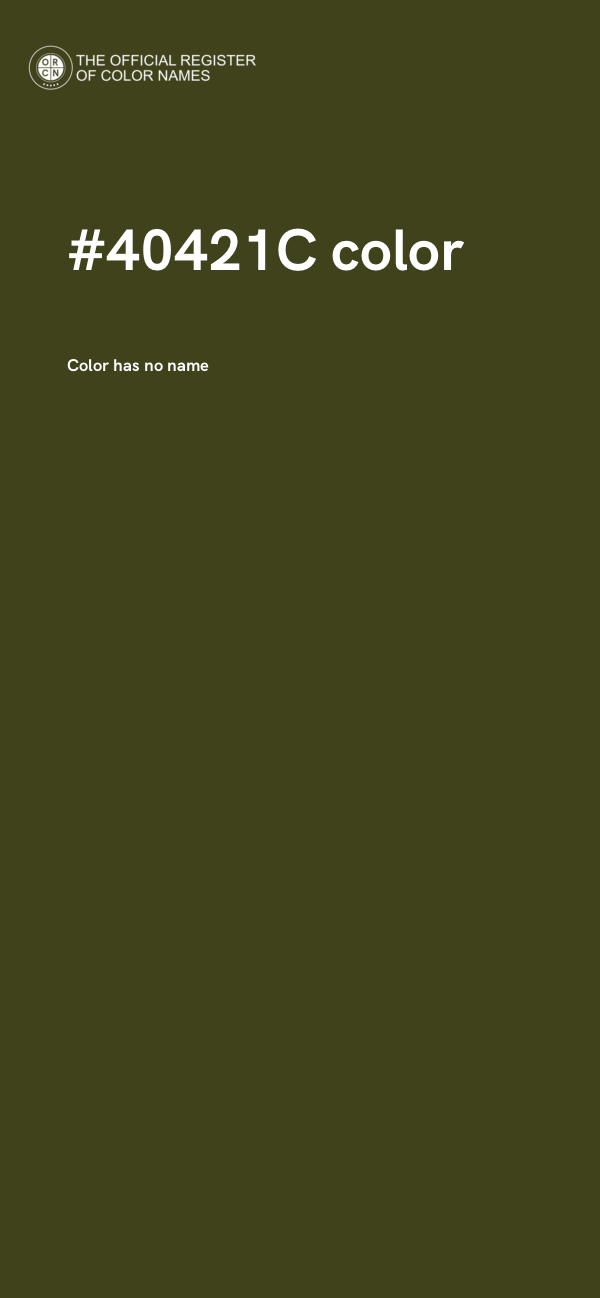 #40421C color image