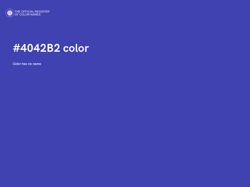 #4042B2 color image
