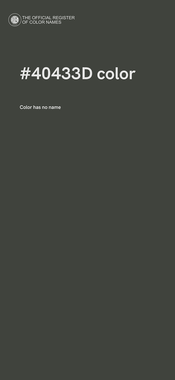 #40433D color image