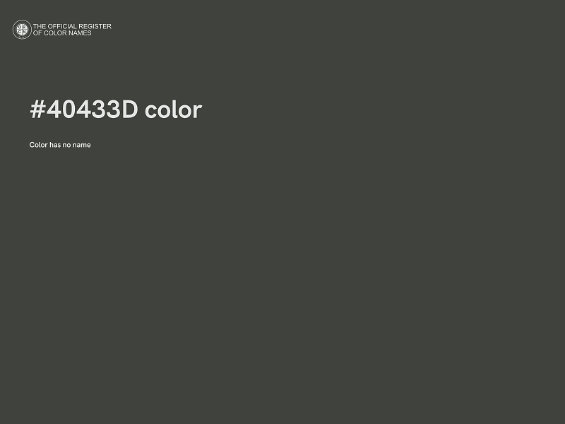 #40433D color image