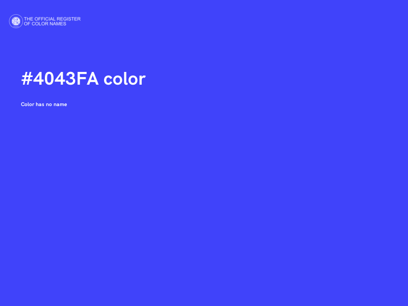 #4043FA color image