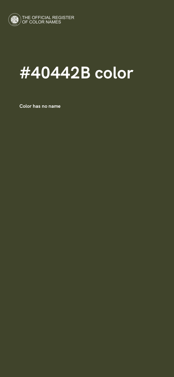 #40442B color image