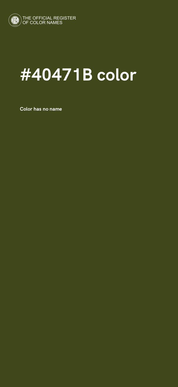 #40471B color image