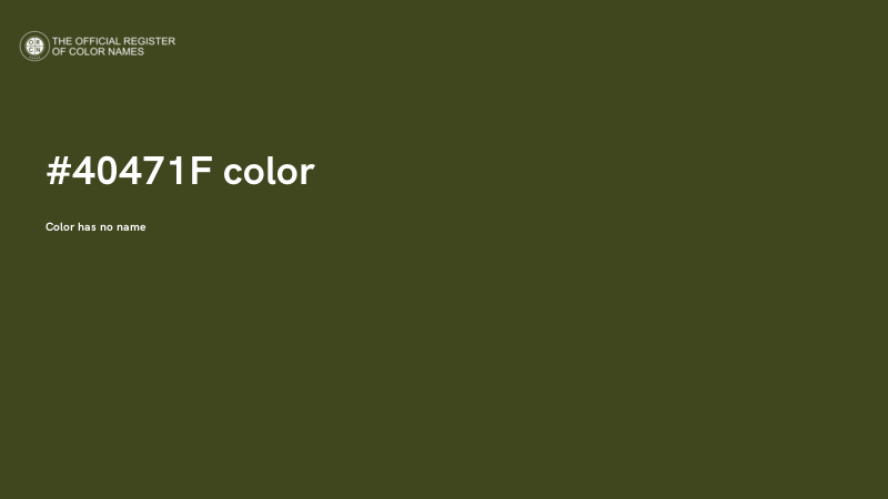 #40471F color image