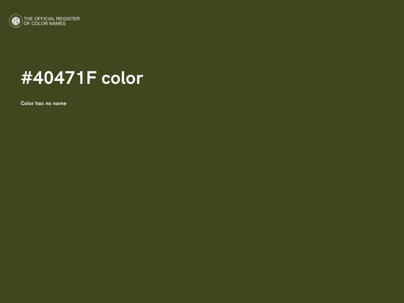 #40471F color image