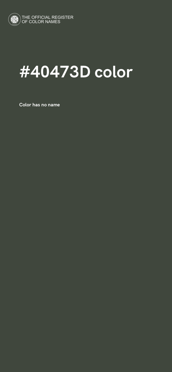 #40473D color image