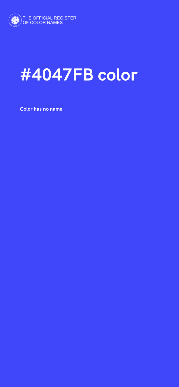 #4047FB color image