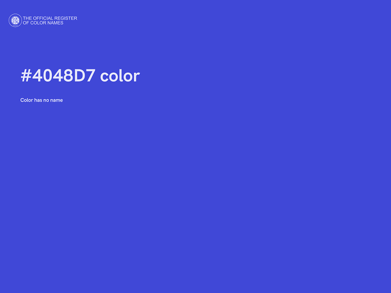 #4048D7 color image