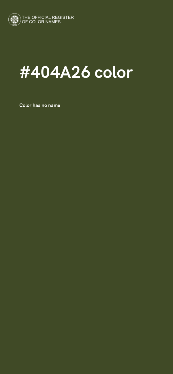 #404A26 color image
