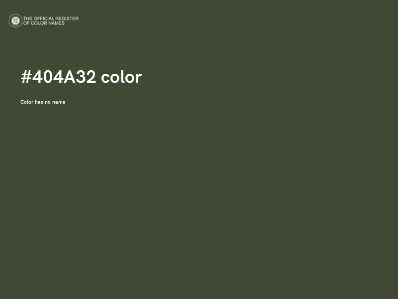 #404A32 color image